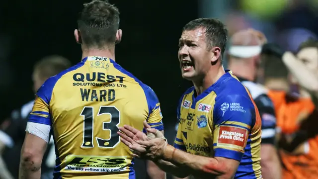 Danny McGuire urges on Leeds