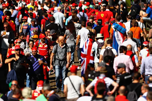 Fans at Monza