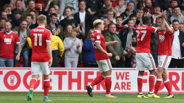 Nottingham Forest celebrate