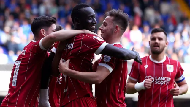 Bristol City celebrate