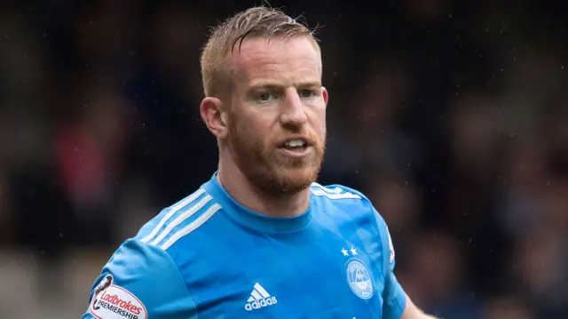 Aberdeen striker Adam Rooney