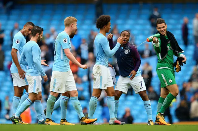 Man City celebrate