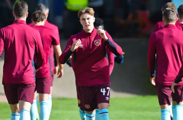 Hearts midfielder Harry Cochrane