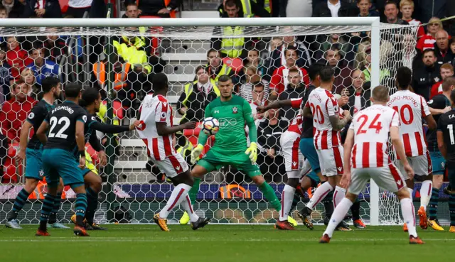 Mame Biram Diouf heads Stoke ahead