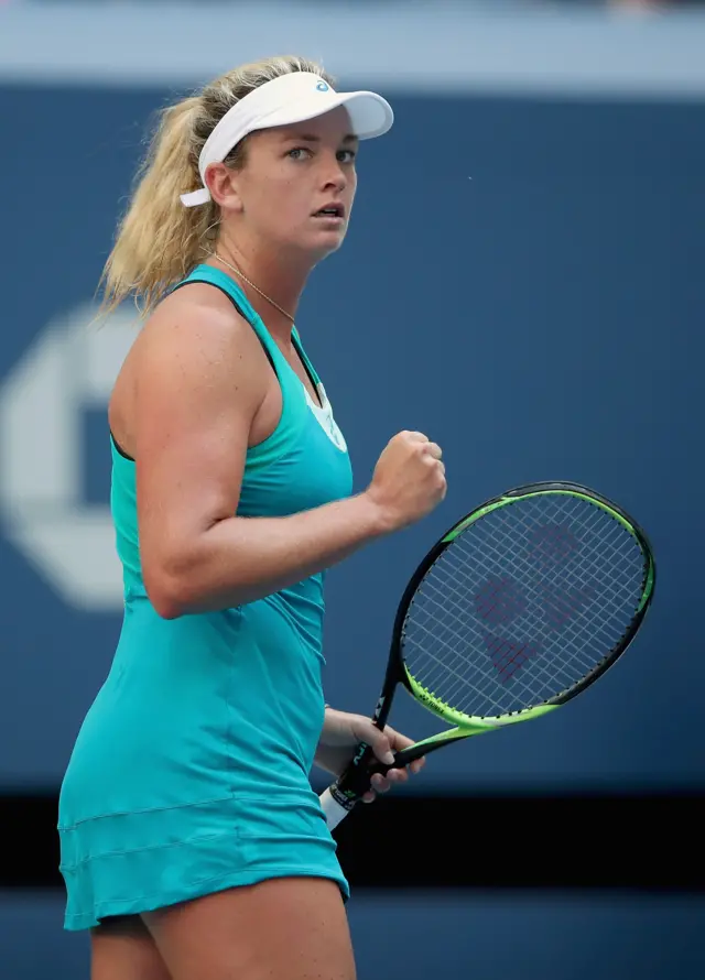 CoCo Vandeweghe of the United States celebrates