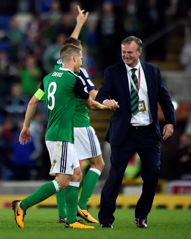 Northern Ireland celebrate win