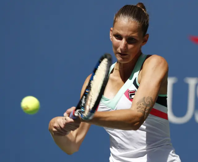 Karolina Pliskova returns