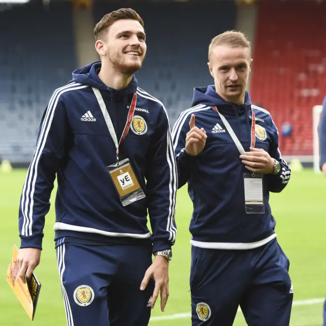 Andy Robertson and Leigh Griffiths