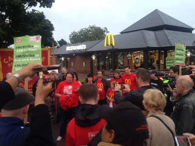 McDonald's strikers