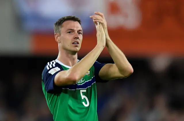 Northern Ireland's Jonny Evans