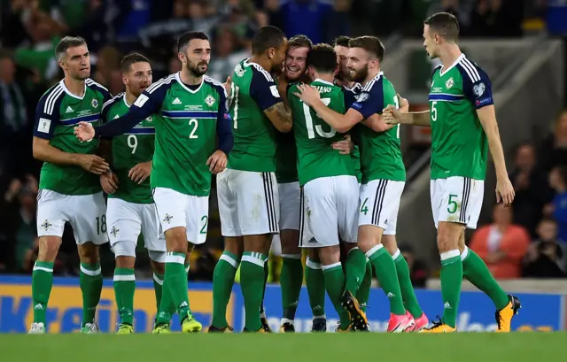 Northern Ireland celebrate