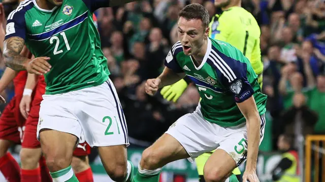 Northern Ireland's Jonny Evans