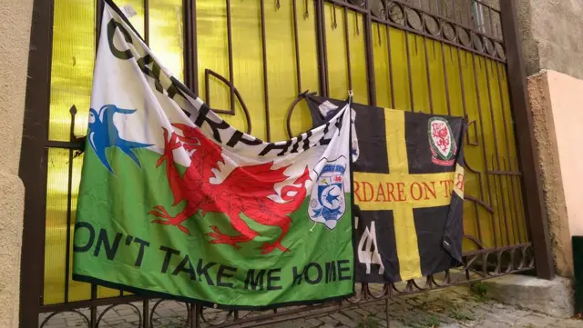 Welsh flag in Chisinau