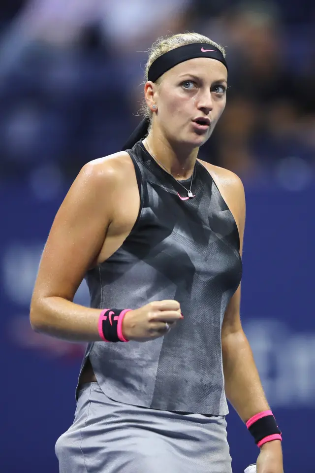 Petra Kvitova of Czech Republic celebrates