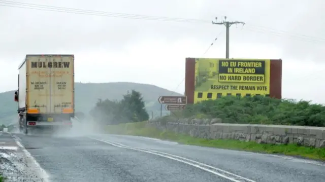 Border between Ireland and Northern Ireland near Killeen