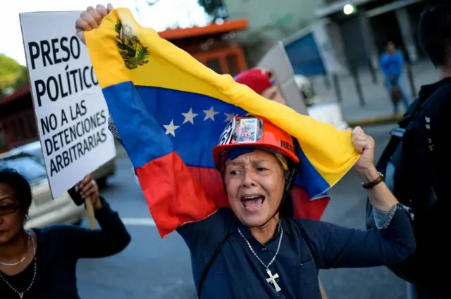 Venezuelan protestor