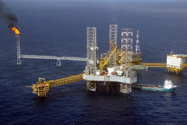 offshore oil and gas platform in Niger Delta