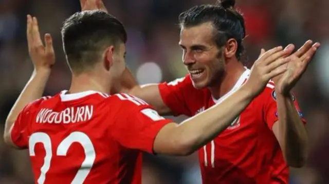 Ben Woodburn and Gareth Bale