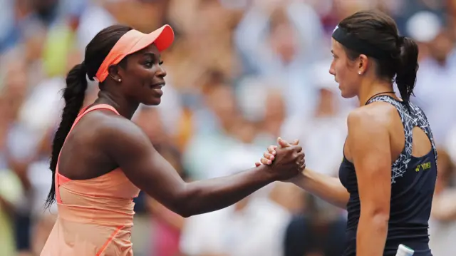 Sloane Stephens and Anastasija Sevastova