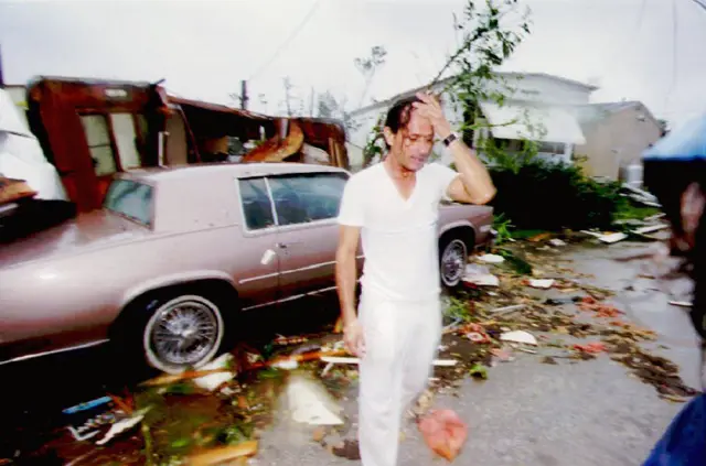 man wounded by hurricane andrew