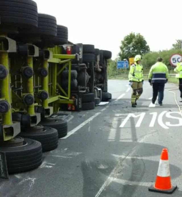 M1 slip road