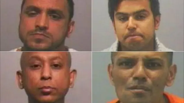 Clockwise from top left, Badrul Hussain, Habibur Rahim, Abdul Sabe and Mohibur Rahman were all investigated as part of Operation Sanctuary