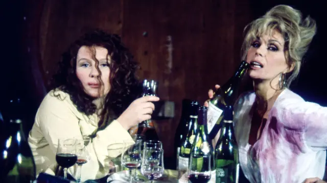 Jennifer Saunders and Joanna Lumley in Absolutely Fabulous