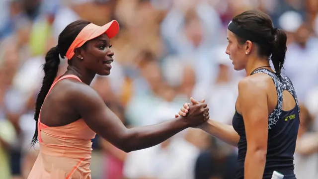 Sloane Stephens and Anastasija Sevastova