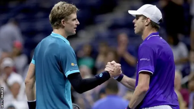 Anderson (left) is the first South African in 14 years to reach a Grand Slam semi-final