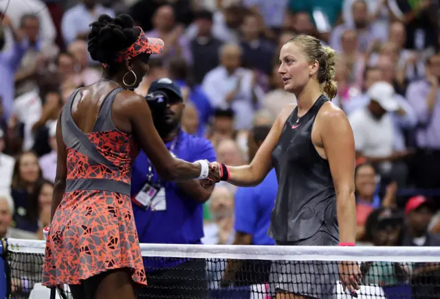 Venus Williams and Petra Kvitova