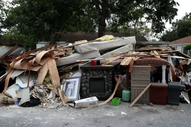 Rubble in Houston