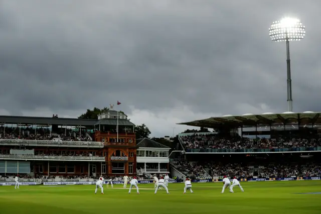 General view during the action at Lord's