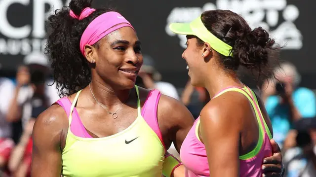 Serena Williams and Madison Keys