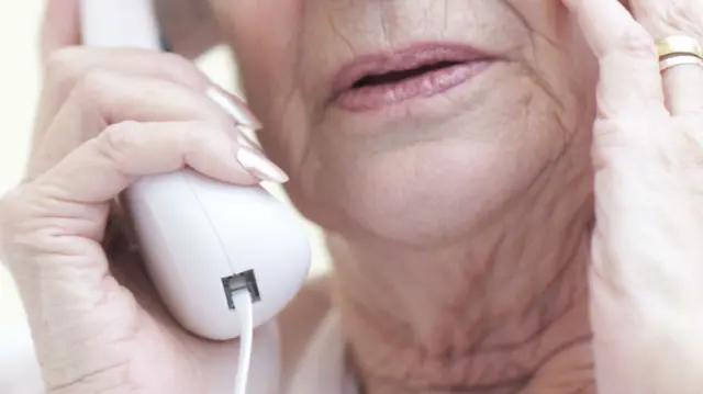 Woman on phone