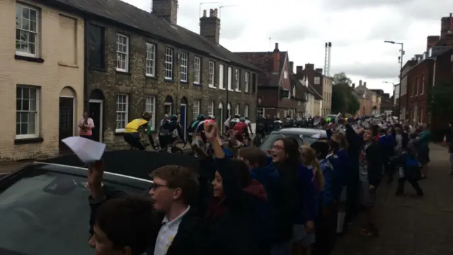 Riders in Bury St Edmunds