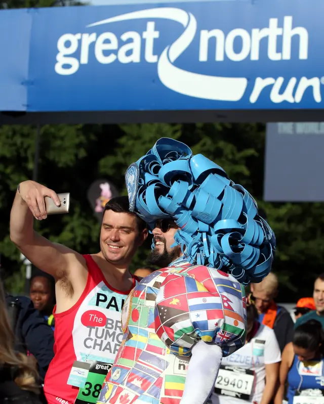 Great North Run selfie