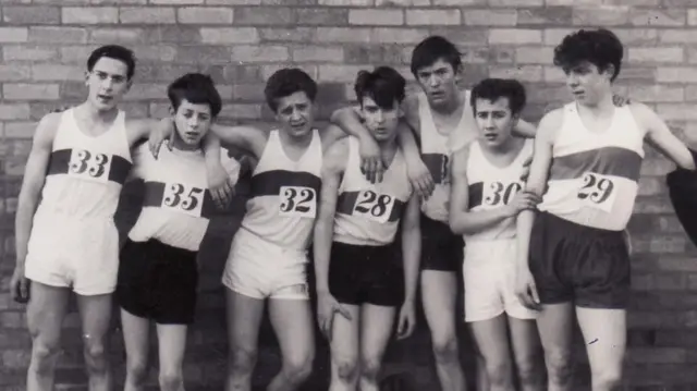 Dave Leng, Brendan Foster and team-mates at Gateshead Harriers in 1963