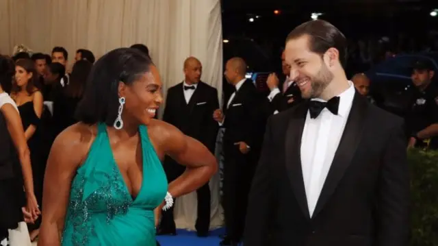 Serena Williams and Alexis Ohanian