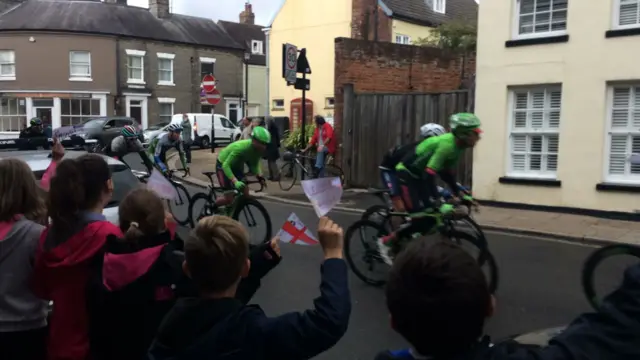 Riders on Westgate Street