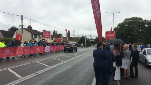 Sprint finish in Kesgrave