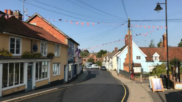 Bunting in Framlingham