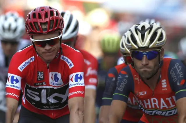 Chris Froome and Vincenzo Nibali