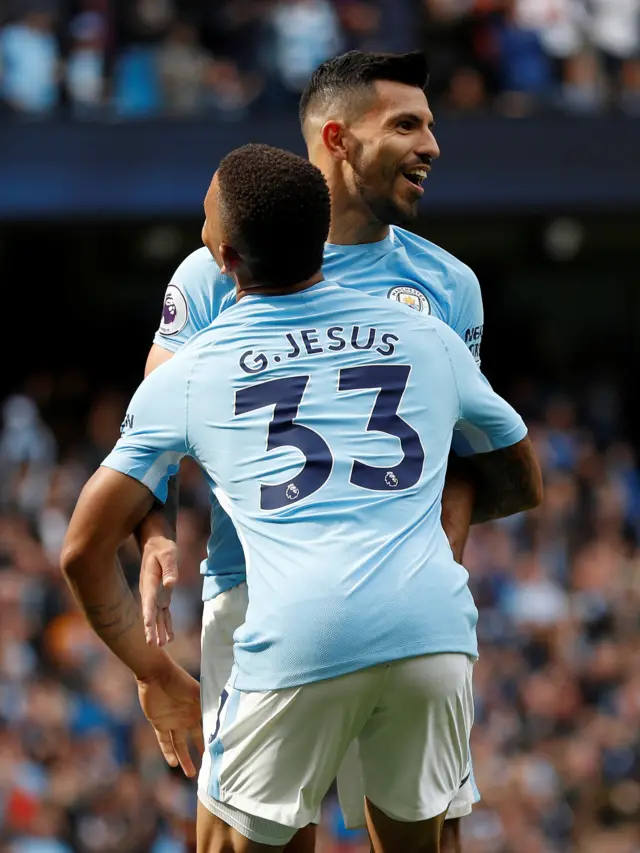 Sergio Aguero and Gabriel Jesus