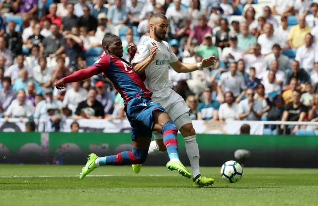 Jefferson Lerma and Karim Benzema