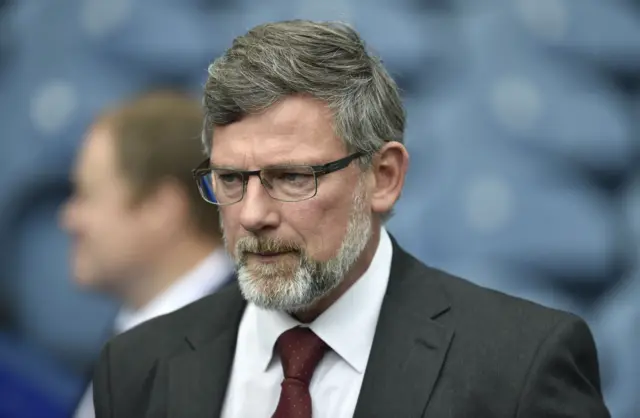 Hearts manager Craig Levein at Murrayfield