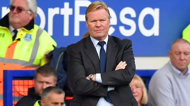 Ronald Koeman appears dejected