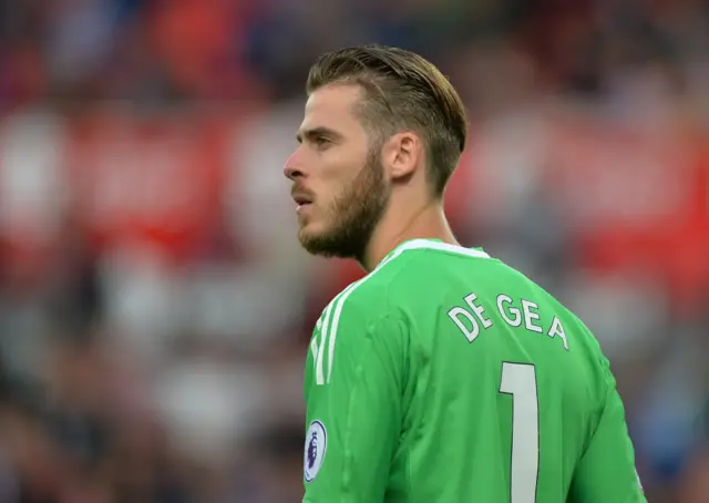David De Gea looks on