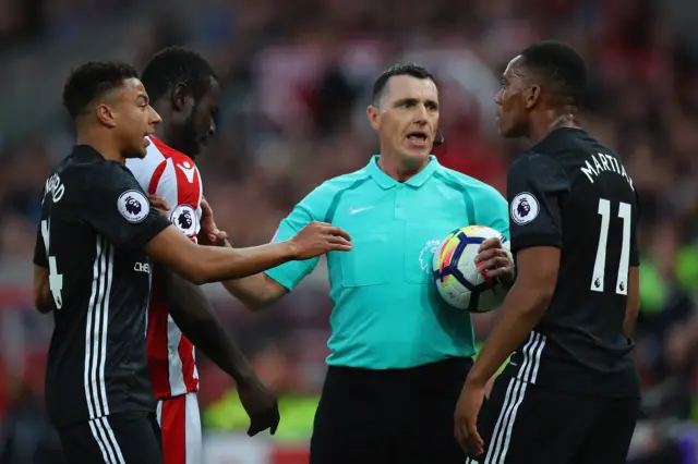 Mame Biram Diouf and Anthony Martial clash