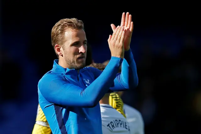 Tottenham's Harry Kane applauds fans