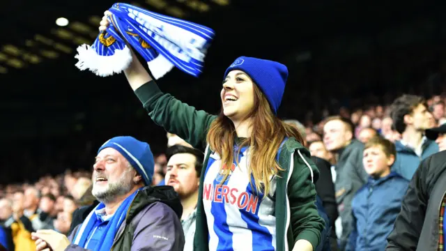 Sheffield Wednesday fan cheering